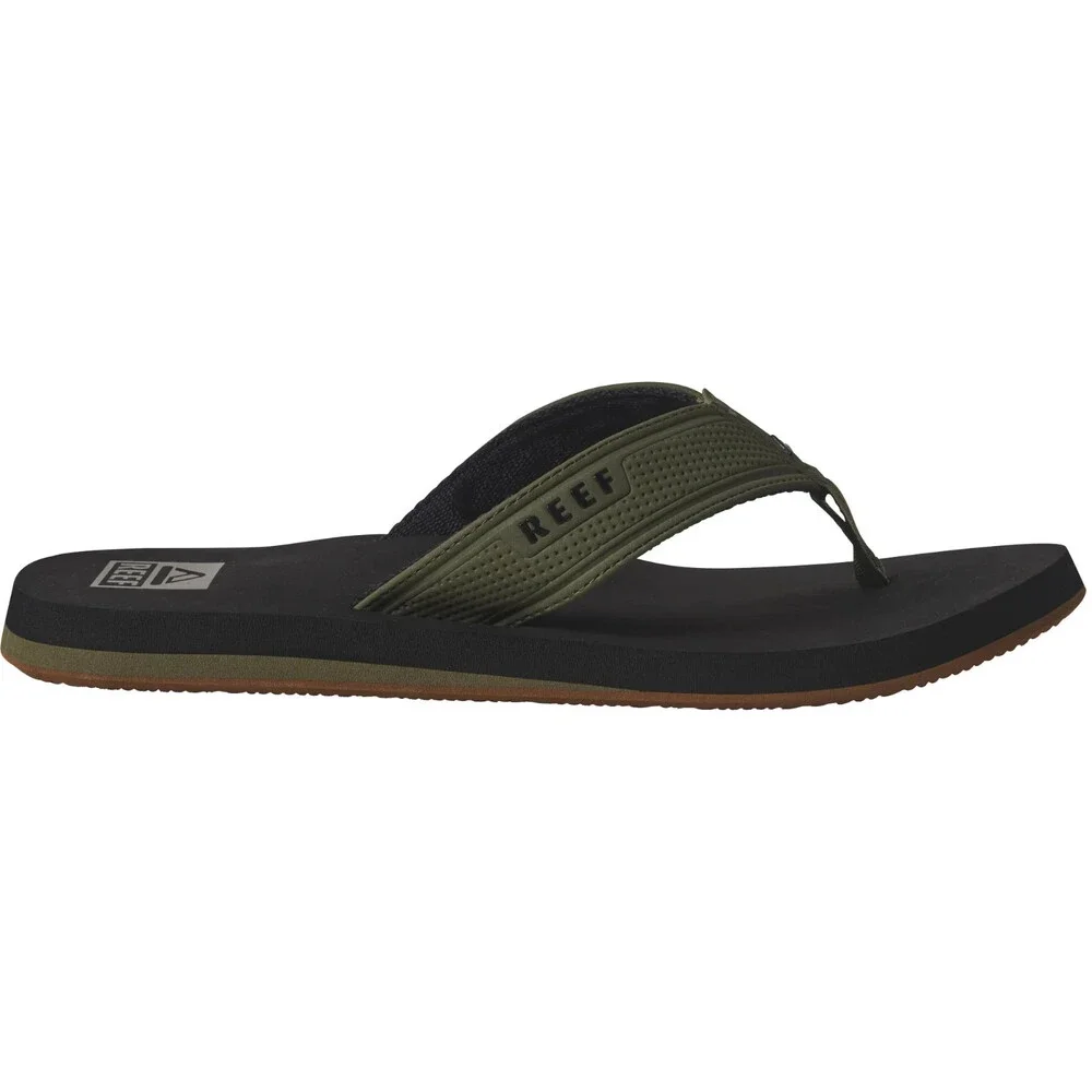Reef The Layback CJ4366 Sandals Men's US 12 D Olive Green Flip Flops HTAT1509